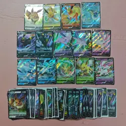 Pokemon TCG Chinese Card Eevee Leafeon Glaceon CS4aC 034/132 RR Lot*98 FM - Image 1