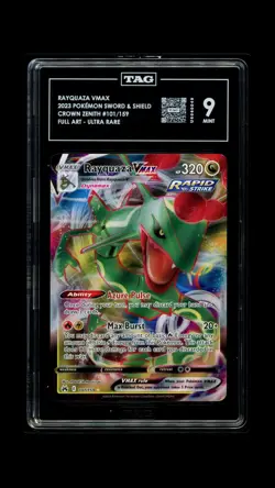 Crown Zenith - Tag 9 - Rayquaza Vmax 101/159 Full Art - Holo US Seller - Image 1