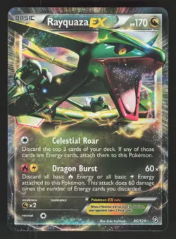 Rayquaza EX 85/124 Pokemon TCG Dragons Exalted LP - Image 1