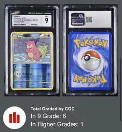 Slowbro 52/123 Reverse Holo HGSS HeartGold & SoulSilver 2010 CGC Mint 9 Low POP - Image 3