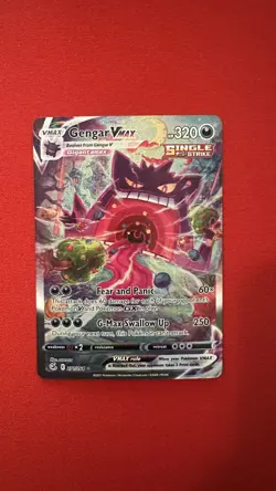 Pokemon TCG Sword & Shield Fusion Strike 271/264 Gengar VMAX ALT ART MINT! - Image 1