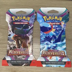 Pokemon TCG Booster Packs Scarlet & Violet Paldea Evolved New Sealed of 2 Packs - Image 1