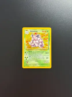 Pokemon TCG Nidoking Base Set Holo Unlimited Rare 011/102 - Image 1