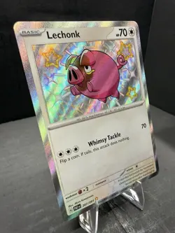 Lechonk 207/091 SV: Paldean Fates Holo Shiny Rare Pokemon Near Mint 🐷 - Image 2