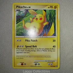 Pokemon Stormfront 70/100 Pikachu - Common - Moderately Played - Image 3