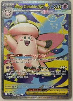 Mega Clefable Ex 103/088 Ultra Rare Pokemon TCG ME03: Perfect Order NM - Image 1