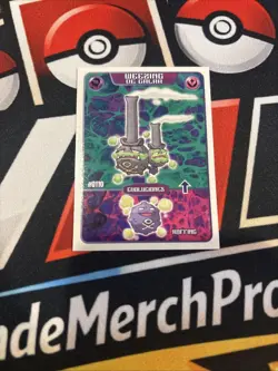 Rare POKEMON EVOLUTIONS STICKER Galarian Weezing - Koffing - FULL ART Low Pop - Image 1