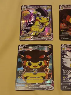 6Pikachu Pokemon Card Holo GX VSTAR VMAX GX EX Cosplay Art - Image 2