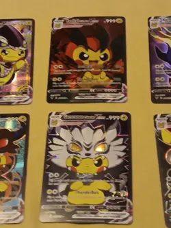 6Pikachu Pokemon Card Holo GX VSTAR VMAX GX EX Cosplay Art - Image 3