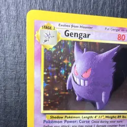 Pokemon TCG Gengar Fossil Holo Rare Unlimited 5/62 80 HP 1999 English WOTC - Image 3