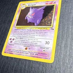 Pokemon TCG Gengar Fossil Holo Rare Unlimited 5/62 80 HP 1999 English WOTC - Image 5