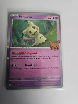 Mimikyu 097/193 Holo Rare Pokemon Trick or Trade BOOster 2023 TTBB23 NM - Image 1