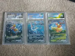 Pokemon TCG Vaporeon Jolteon Flareon Vmax Alt Chinese Promo Ace 10 *Sequential* - Image 1
