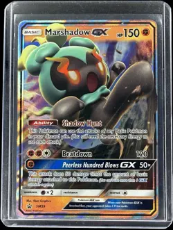 Marshadow GX SM59 Holo Black Star Promo Sun & Moon 2017 Pokemon TCG Near Mint NM - Image 1