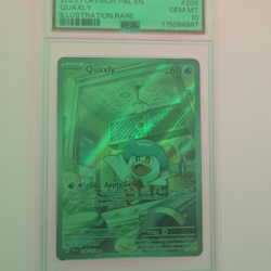 Pokemon Quaxly Illustration Rare Holo PSA Grade PSA 10 206/193 Paldea Evolved - Image 1