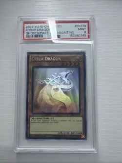 2022 Yu-Gi-Oh! Cyber Dragon GFP2-EN178 Ghost Rare PSA 9 - Image 1