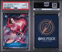 2024 One Piece Boa Hancock OP07-051 SR Alt Art Foil 500 Years Future JPN PSA 10 - Image 3