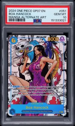 2024 ONE PIECE OP07-500 YEARS IN THE FUTURE #051 BOA HANCOCK PSA 10 - Image 1