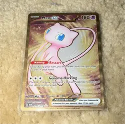 Pokemon TCG Mew ex 205/165 Full Art Holo English 2023 Metal Card - Image 1