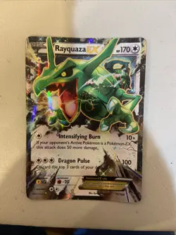 2015 Rayquaza EX 75/108 Roaring Skies Ultra Rare Holo Pokemon Card - Image 1