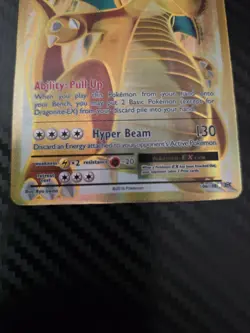 Pokemon TCG Dragonite-EX Evolutions Full Art Holo Card 106/108 - Image 3