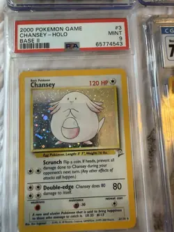 vintage pokemon graded cards Lot 9 Total - Image 2