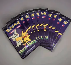 Lot Of 10 Pokemon TCG 2023 Halloween Trick or Trade Mini Packs 3cards / Pack 820650852572 - Image 1