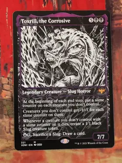 MTG Card: Toxrill, the Corrosive (Innistrad: Crimson Vow) SHOWCASE - Image 1