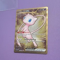 Pokemon Mew ex 205/165 Scarlet & Violet 151 Hyper Rare Full Art Holo EX Card - Image 3