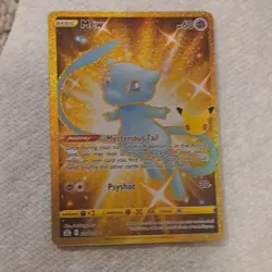 Mew 025/025 Celebrations Secret Rare Holo English Pokemon TCG Card HP 60 - Image 3