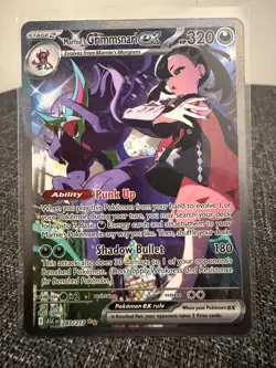 Pokemon TCG Marnie's Grimmsnarl EX Full Art Holo Card 287/217 Ascended Heros NM - Image 1