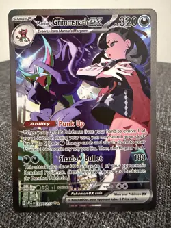 Pokemon TCG Marnie's Grimmsnarl EX Full Art Holo Card 287/217 Ascended Heros NM - Image 3