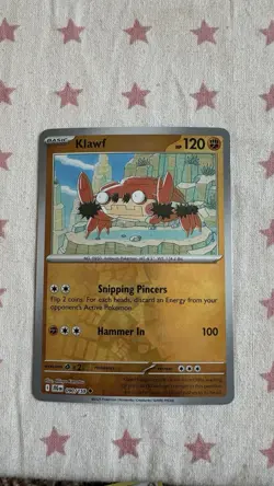 Klawf 090/159 Journey Together Reverse Holo Pokemon TCG Card - Image 1