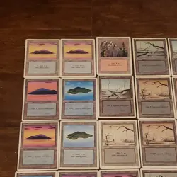 109 Revised Basic Lands Lot Mtg Vintage Old Magic The Gathering Pre-modern Cards - Image 2