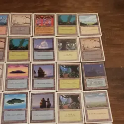 109 Revised Basic Lands Lot Mtg Vintage Old Magic The Gathering Pre-modern Cards - Image 4