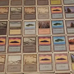 109 Revised Basic Lands Lot Mtg Vintage Old Magic The Gathering Pre-modern Cards - Image 5