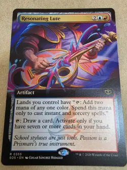 Resonating Lute - (Extended Art) Secrets of Strixhaven Regular - Mtg - Image 1