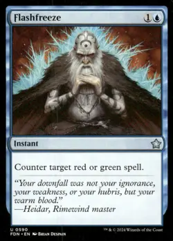 Flashfreeze 590 Uncommon Foundations Magic: The Gathering Lightly Played - Image 1