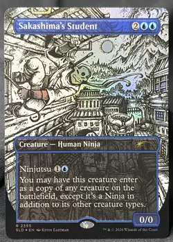 MTG - Sakashima's Student 2355 Holo Foil - Secret Lair Drop Series - Black White - Image 1