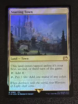 MTG Final Fantasy Starting Town Foil 0289 NM Rare - Image 1