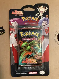 Pokemon EX Team Rocket Returns Blister Pack Artwork 2004 OPEN/EMPTY - Image 1