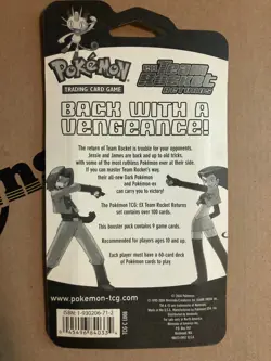 Pokemon EX Team Rocket Returns Blister Pack Artwork 2004 OPEN/EMPTY - Image 2