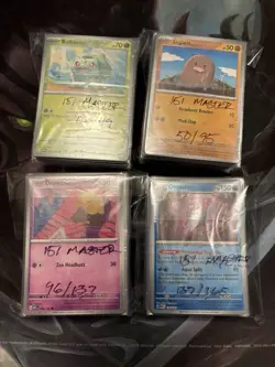 Pokemon 151 Complete BASE Set 1-165 Holo/RH/Base/EX + Set Binder - Image 5