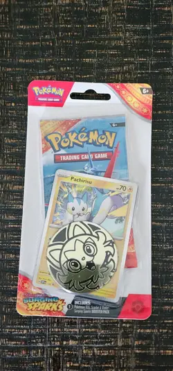 Pokemon - SURGING SPARKS Single Pack Blister [Pachirisu] NEW Sealed - Image 1