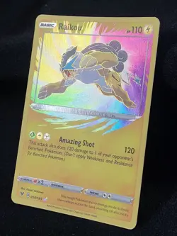 Pokemon TCG Raikou 050/185 SWSH04: Vivid Voltage Amazing Rare NM - Image 2