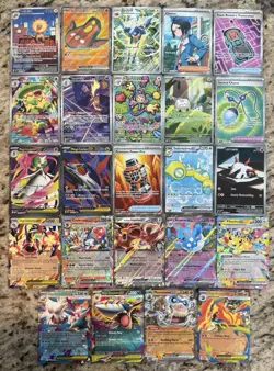Pokemon TCG Ascended Heroes, Phantasmal, MEG, JTG- Full Art , EX Lot Of 24 Cards - Image 1