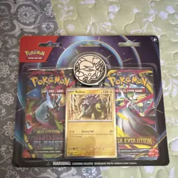 Pokemon Phantasma Flames Raikou Foil Card, Metallic Coin & 2 Booster Packs - Image 1