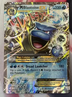 Pokemon M Blastoise EX Full Art TCG 18/83 Ultra Rare Holo XY Generations LP - Image 1
