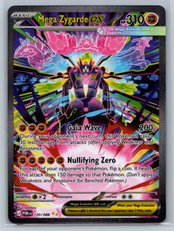 Mega Zygarde ex 120/088 Holo Special Illustration Rare Perfect Order Pokemon NM - Image 1