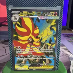 MEGA PYROAR EX 099/086 ME04 CHAOS RISING ULTRA RARE POKEMON TCG - Image 1